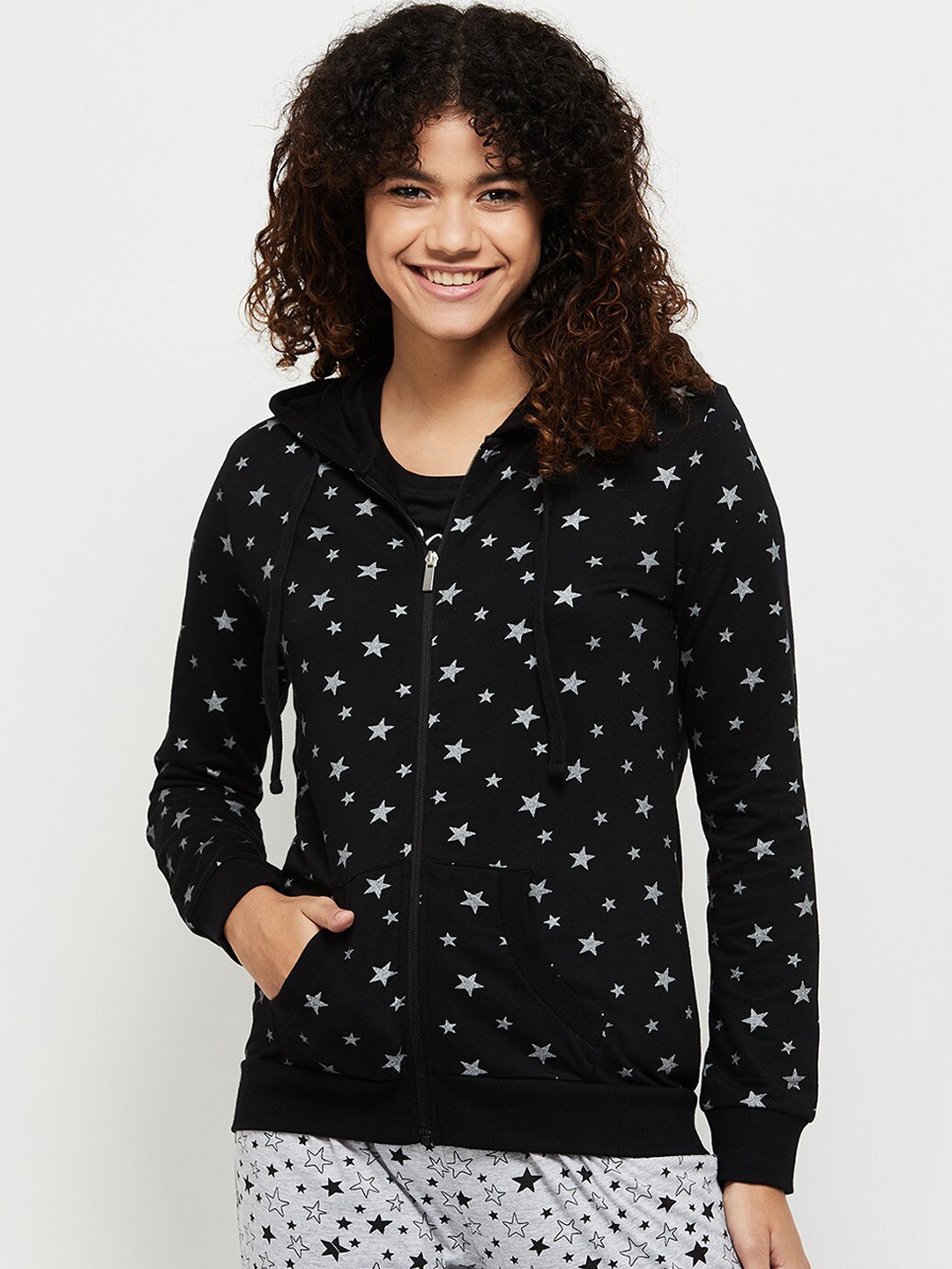 

max Women Windcheater Bomber Jacket, Black