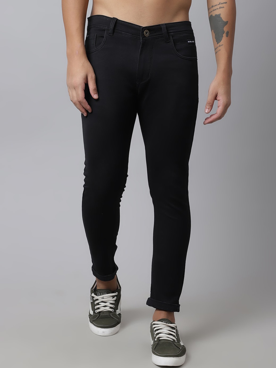 

Rodamo Men Black Slim Fit Stretchable Jeans