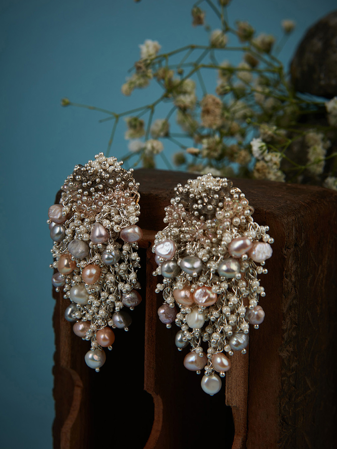 

D'oro Gold-Plated Contemporary Drop Earrings, Rose gold