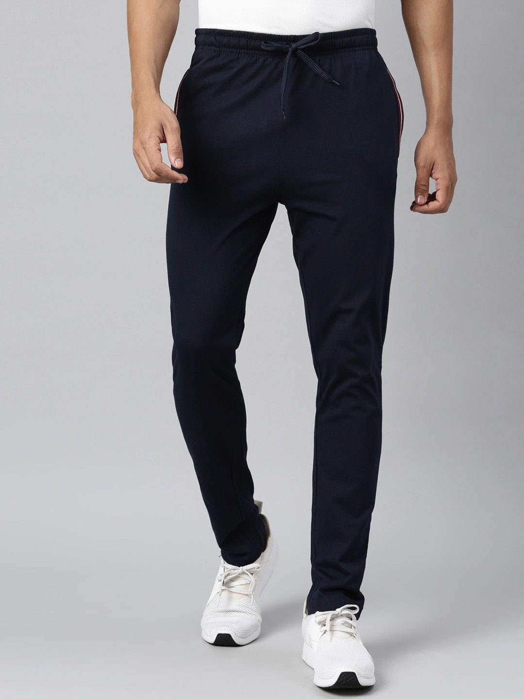 

DIXCY SCOTT Men Cotton Track Pant, Navy blue
