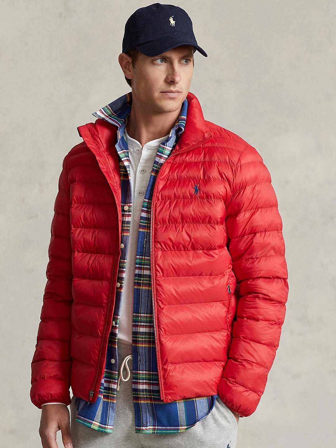 

Polo Ralph Lauren Men Solid Puffer Jacket, Red