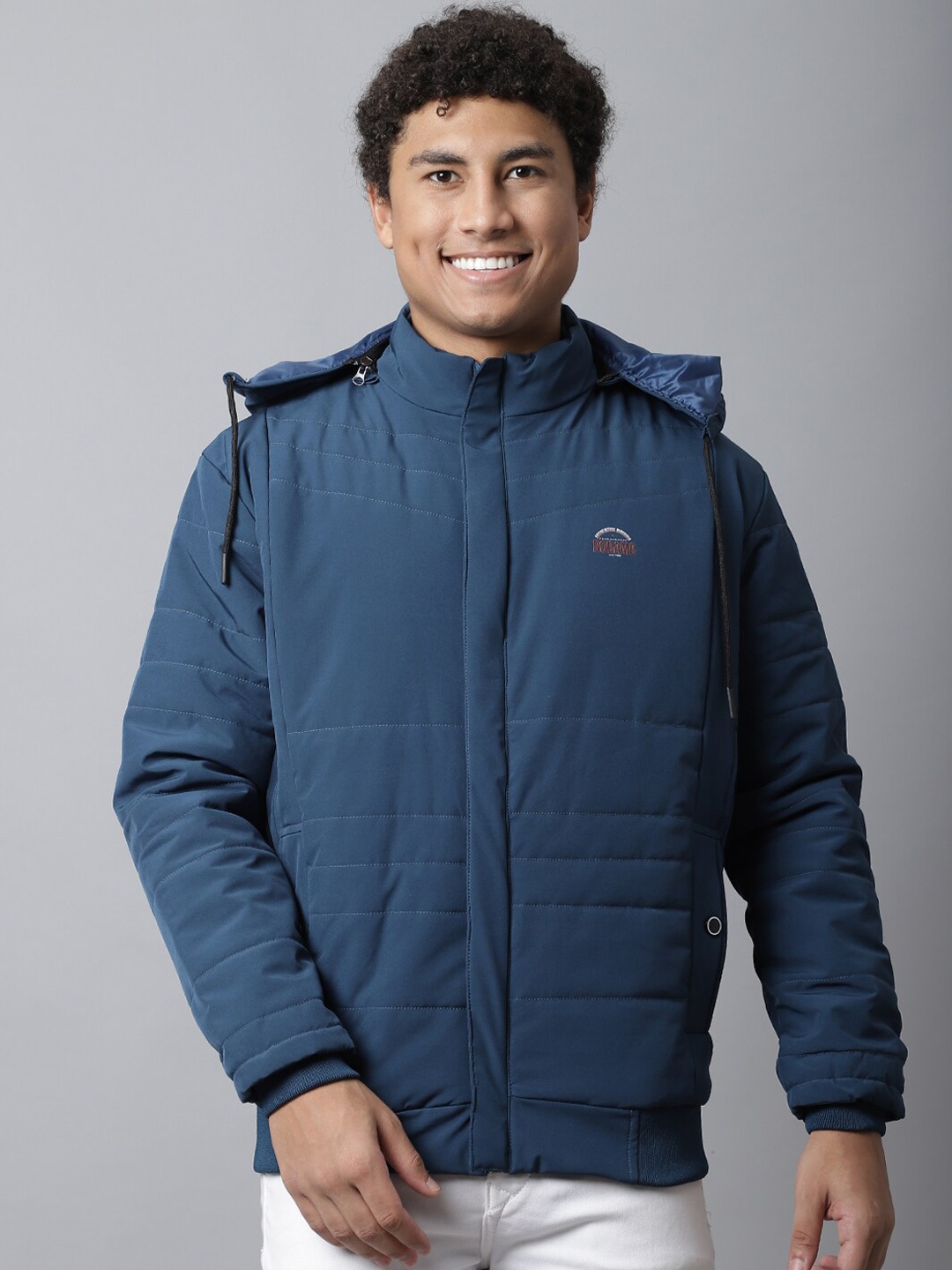 

Rodamo Men Windcheater Padded Jacket, Blue