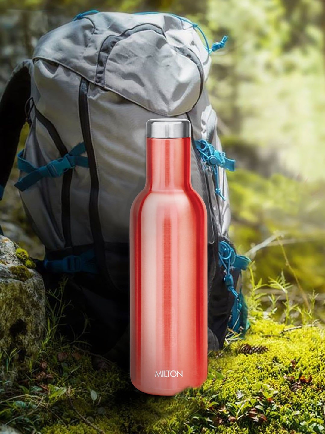 

Milton Red Charm 800 Thermosteel 24 Hours Hot or Cold Water Bottle 780 ml, Peach