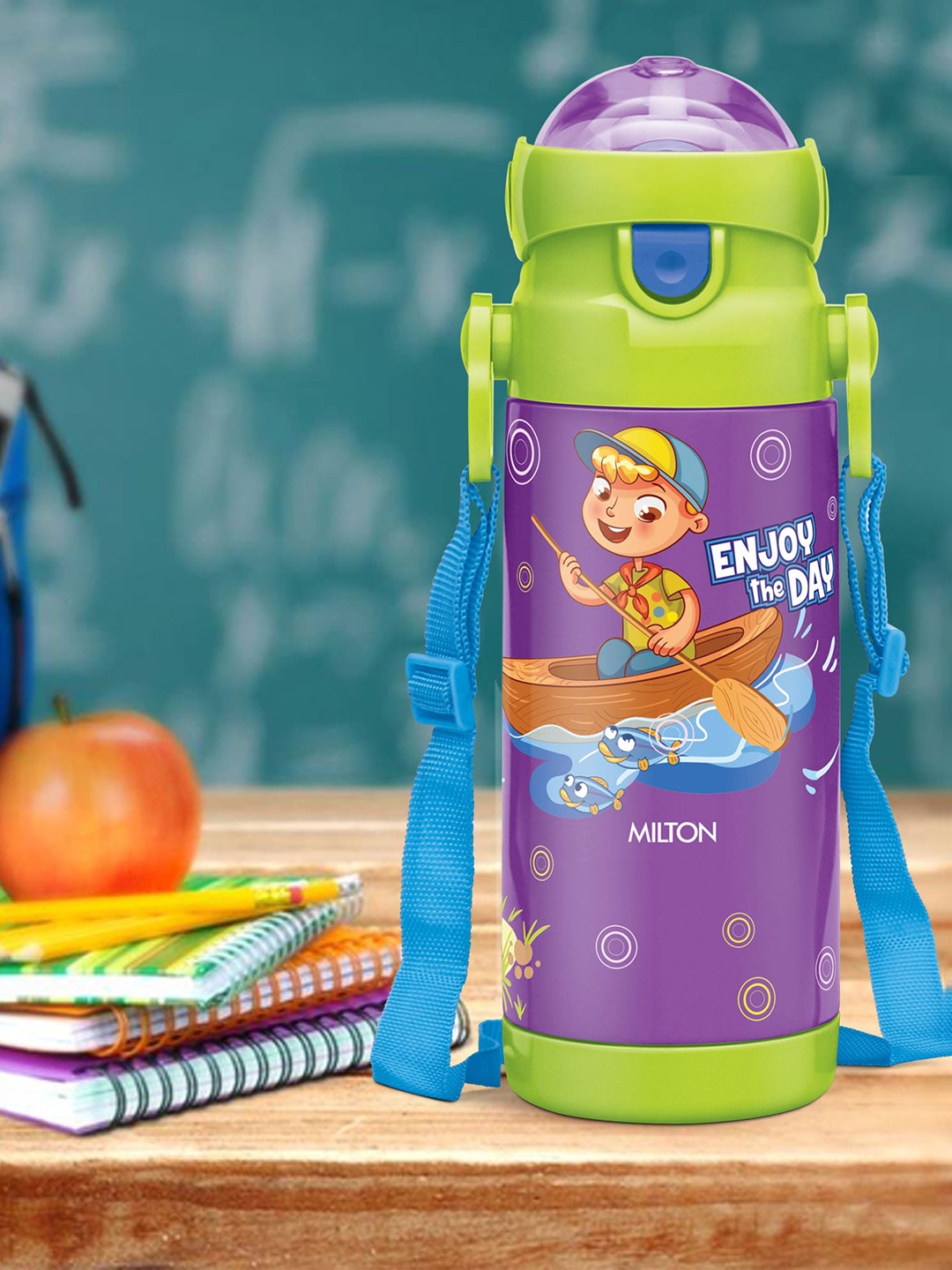 

Milton Purple Kidzy 450 Thermosteel Hot or Cold Sipper Bottle 350 ml