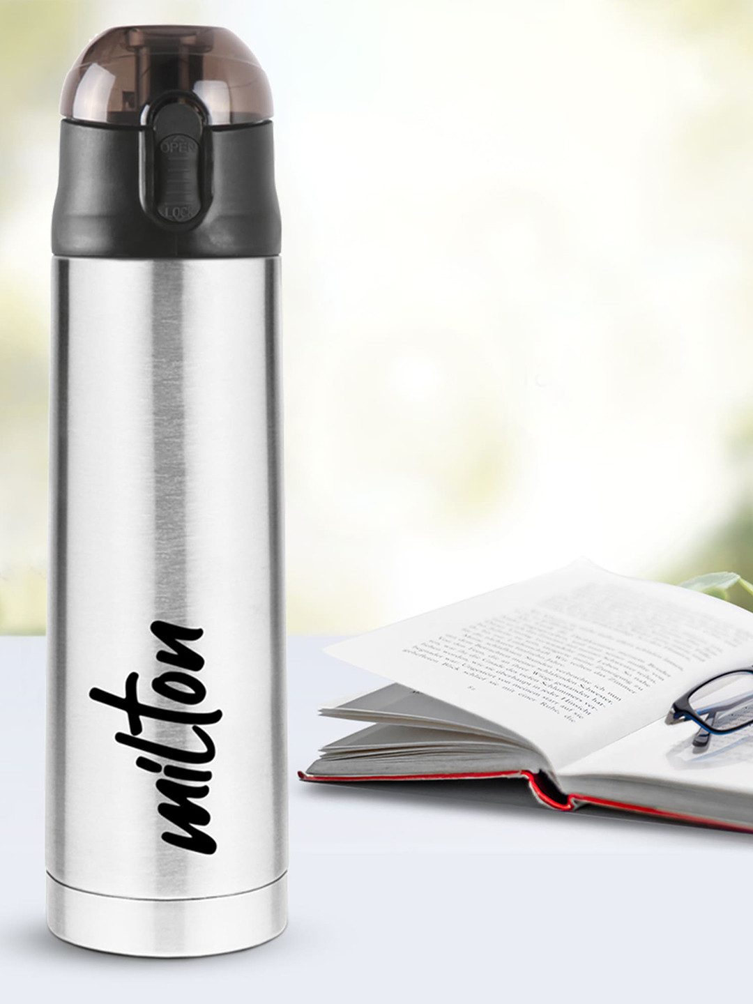 

Milton Silver New Crown 900 Thermosteel 24 Hours Hot and Cold Bottle 750ML