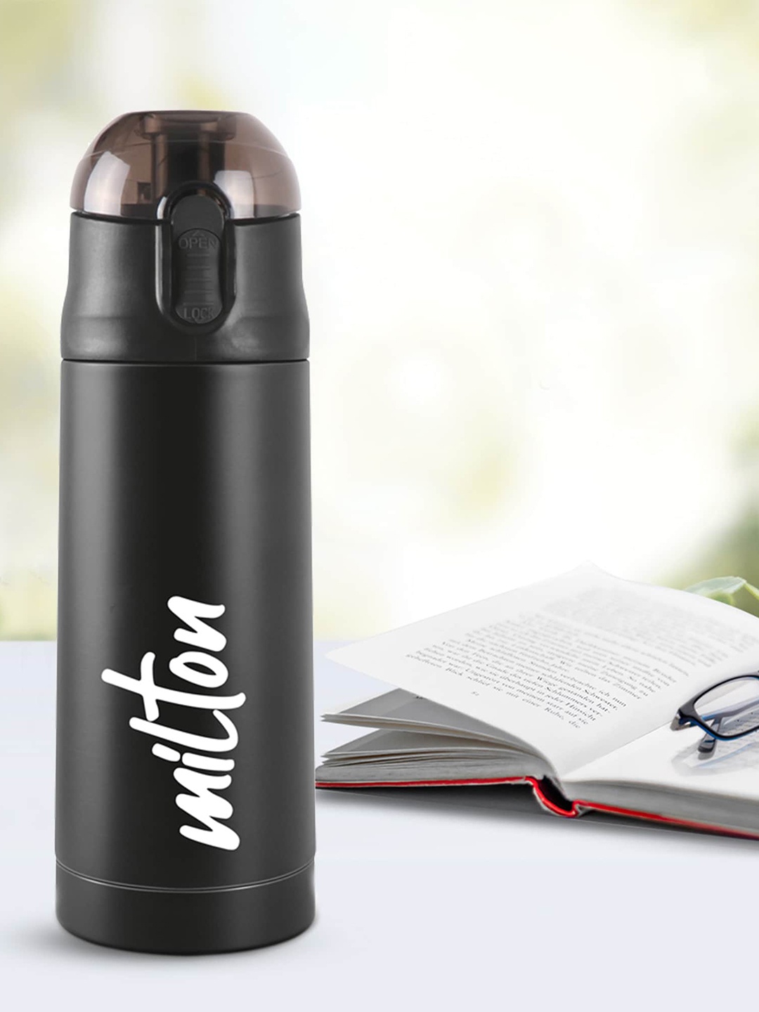 

Milton Black New Crown 600 Thermosteel 24 Hours Hot and Cold Bottle 500 ML