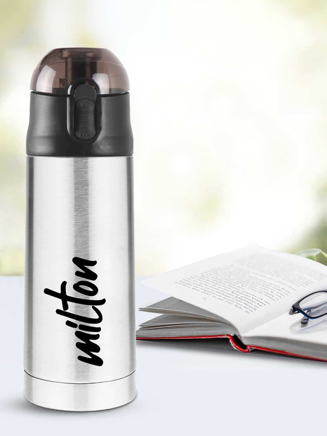 

Milton Silver-Toned New Crown 400 Thermosteel 24 Hours Hot & Cold Bottle 350 ml