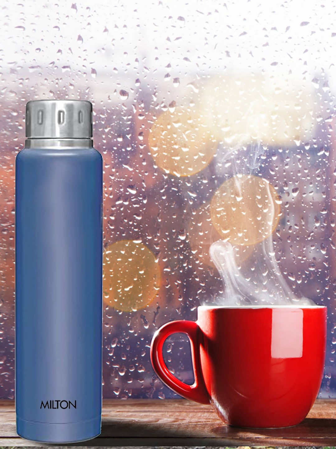 

Milton Blue Elfin 750 Thermosteel 24 Hours Hot & Cold Water Bottle 750 ml