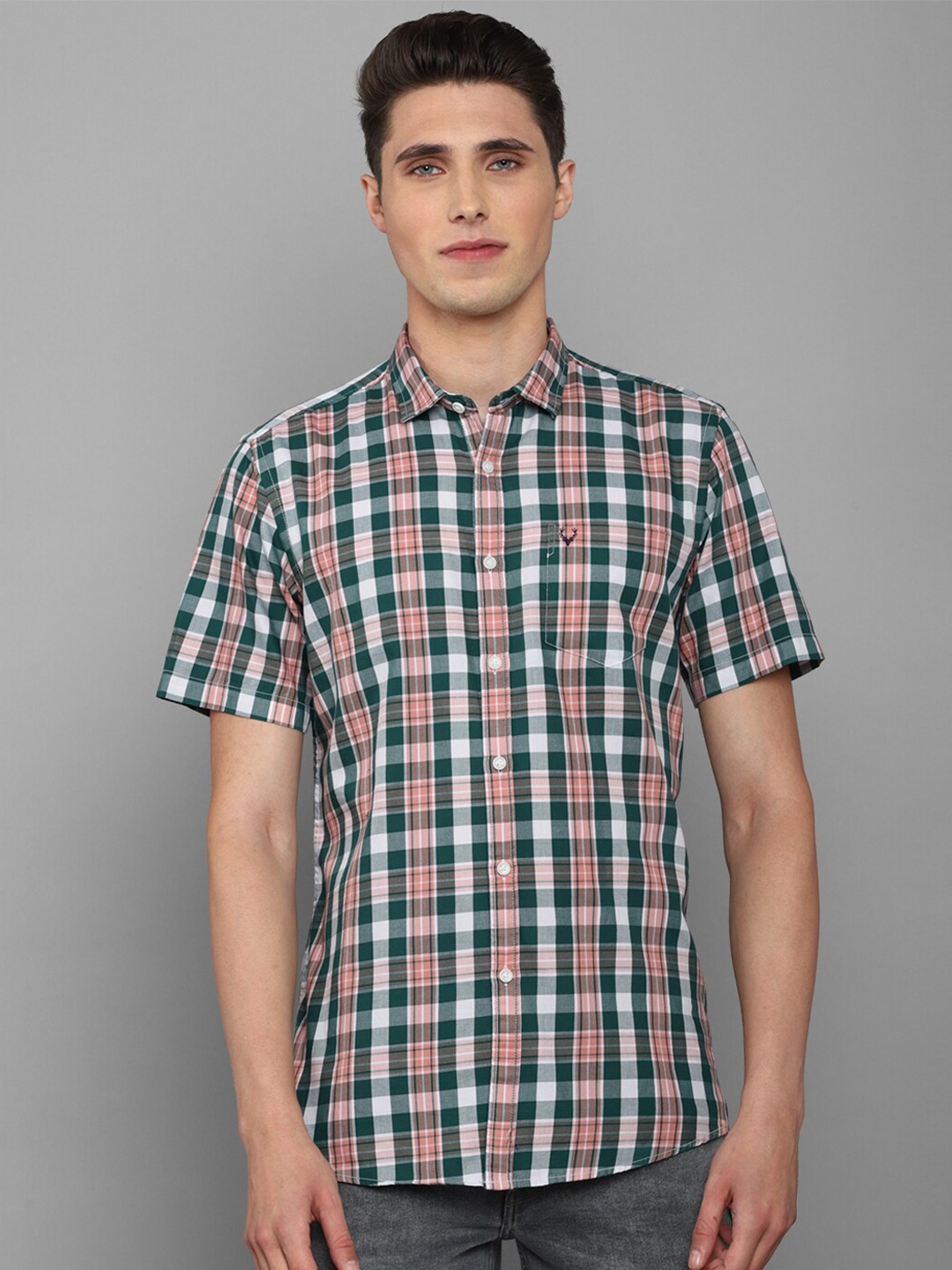 

Allen Solly Sport Men Tartan Checked Casual Shirt, Green