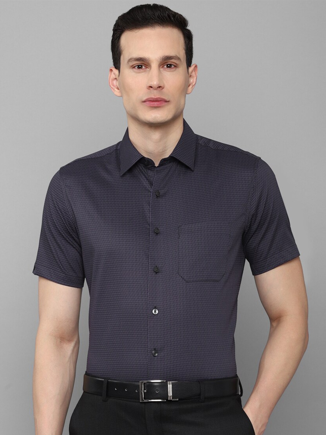 

Louis Philippe Men Slim Fit Formal Shirt, Grey