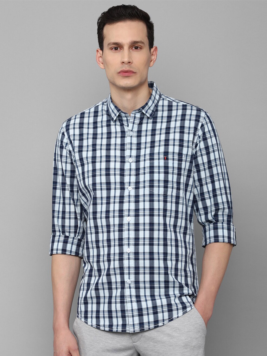 

Louis Philippe Jeans Men Multicoloured Slim Fit Tartan Checked Casual Shirt, Multi