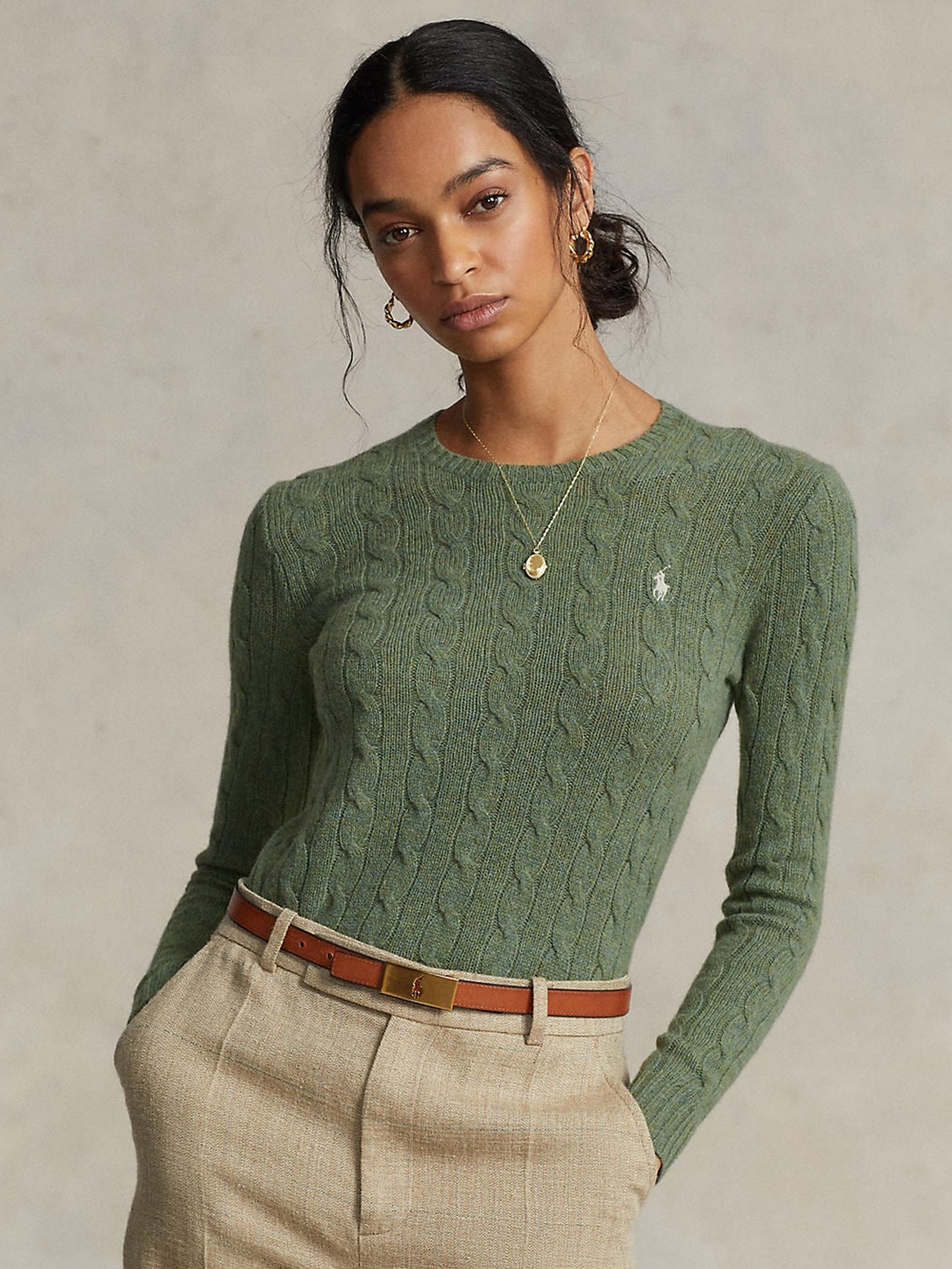 

Polo Ralph Lauren Women Green Pullover Sweater