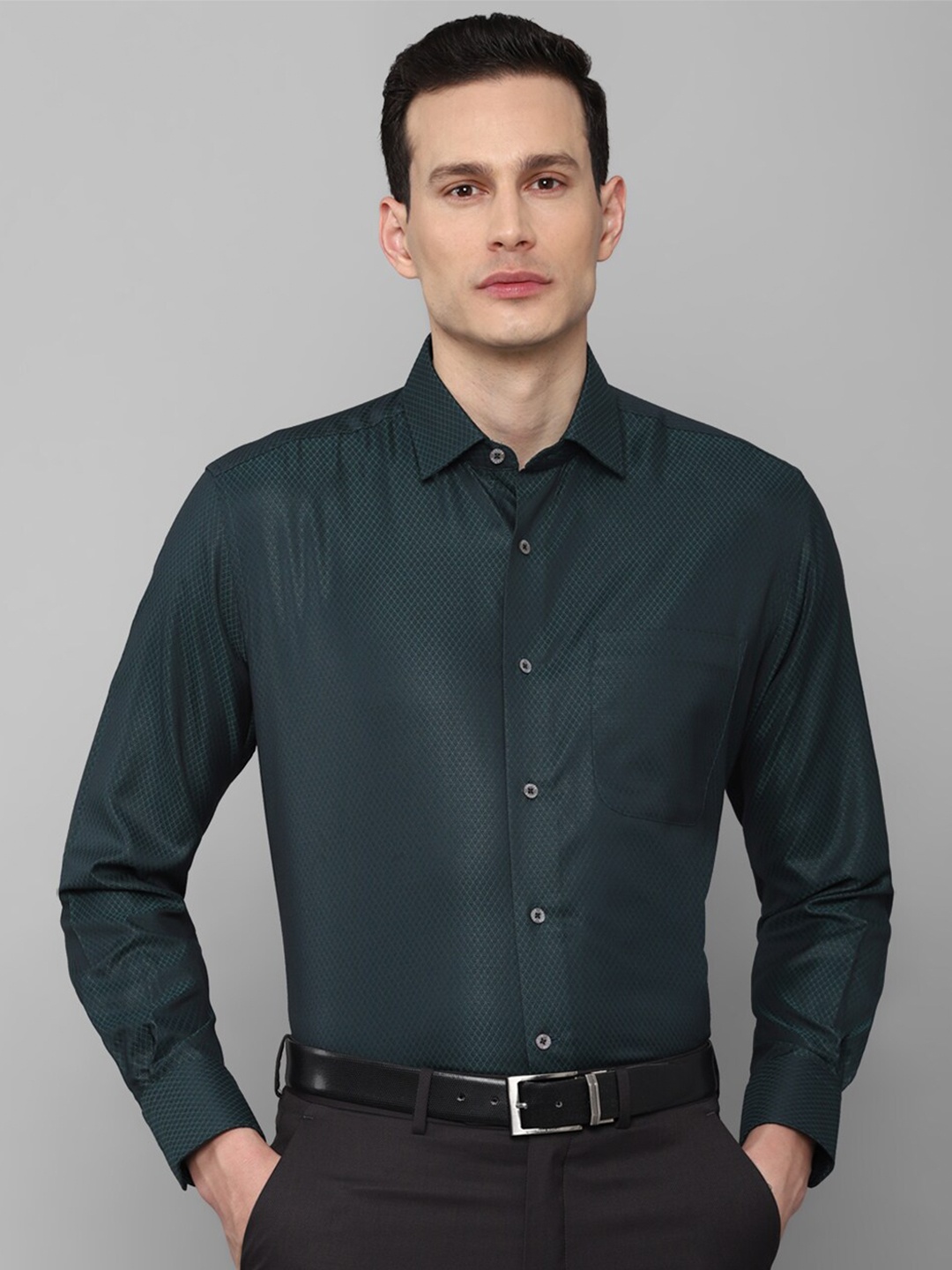 

Luxure by Louis Philippe Men Slim Fit Formal Shirt, Green