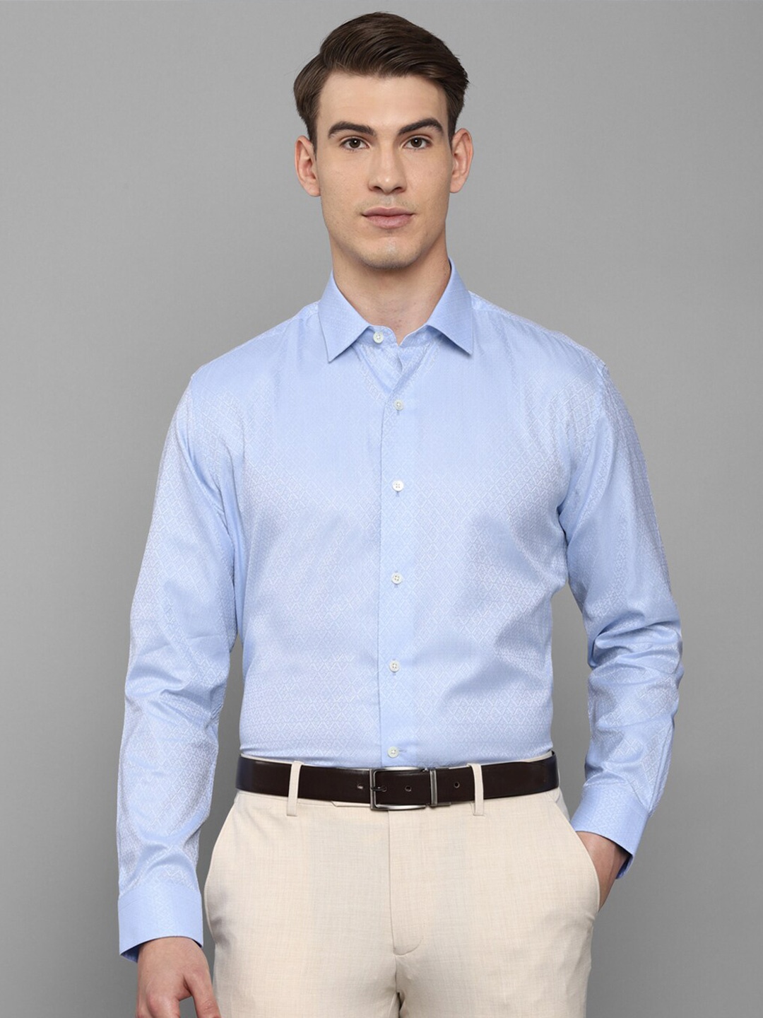 

Luxure by Louis Philippe Men Slim Fit Formal Shirt, Blue