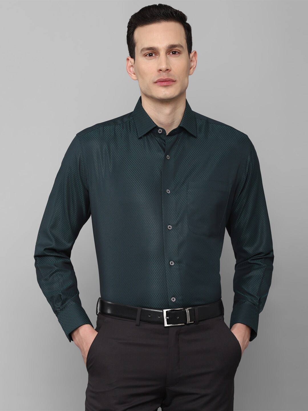 

Luxure by Louis Philippe Men Slim Fit Formal Shirt, Green
