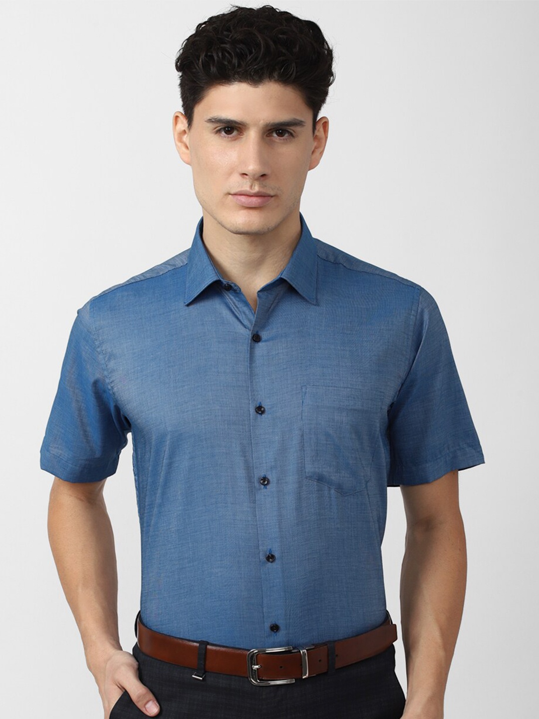 

Van Heusen Men Formal Shirt, Blue
