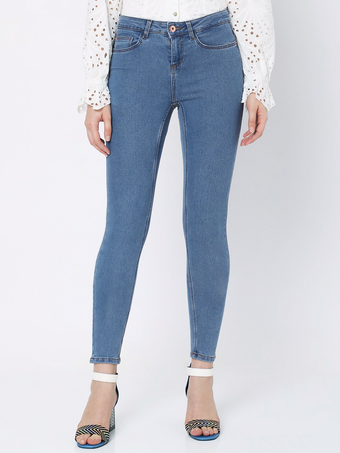 

Vero Moda Women Blue Stretchable Jeans
