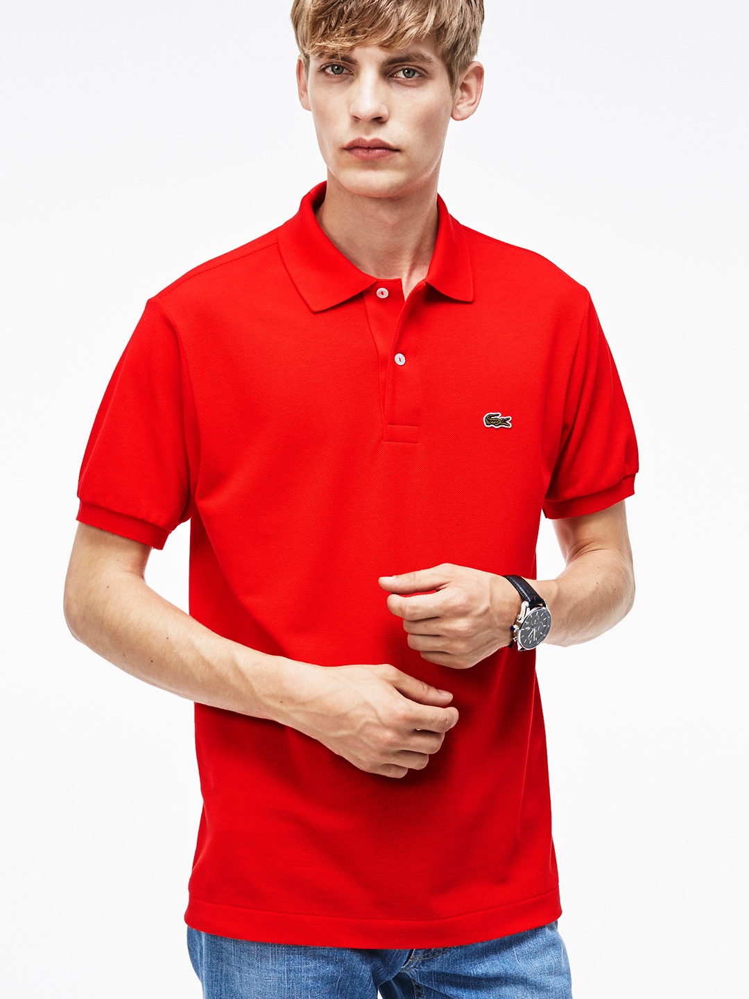

Lacoste Red Solid L.12.12 Polo