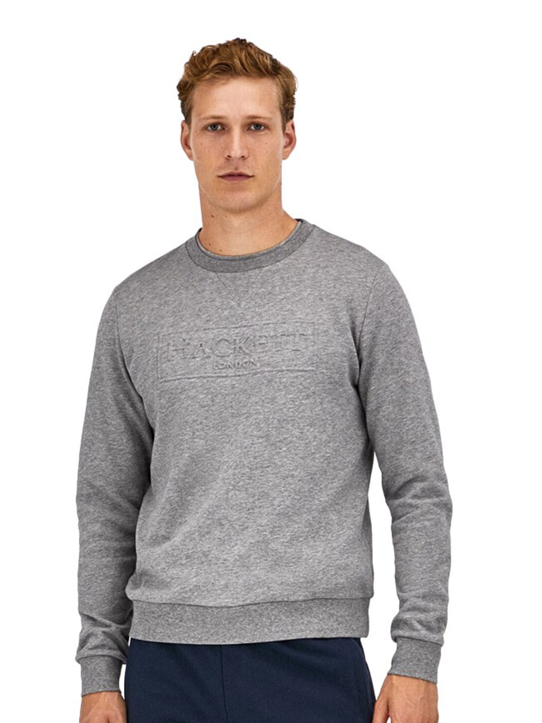 

HACKETT LONDON Men Printed Pure Cotton Sweatshirt, Grey