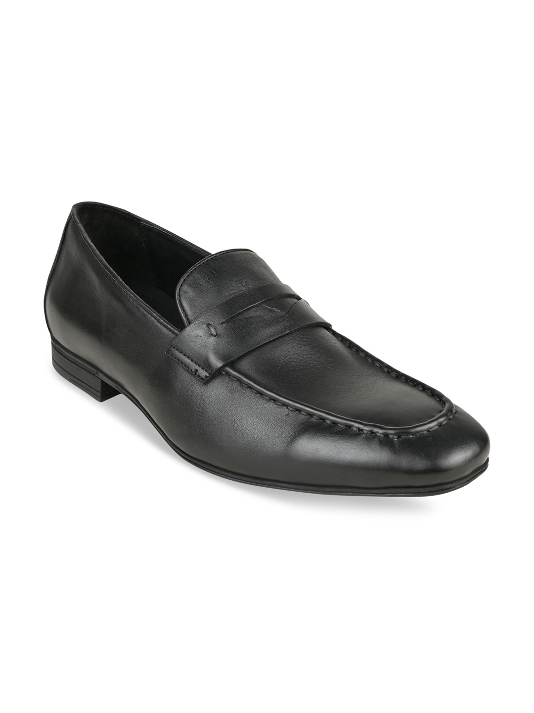 

Regal Men Formal Leather Solid Slip-On Shoes, Black