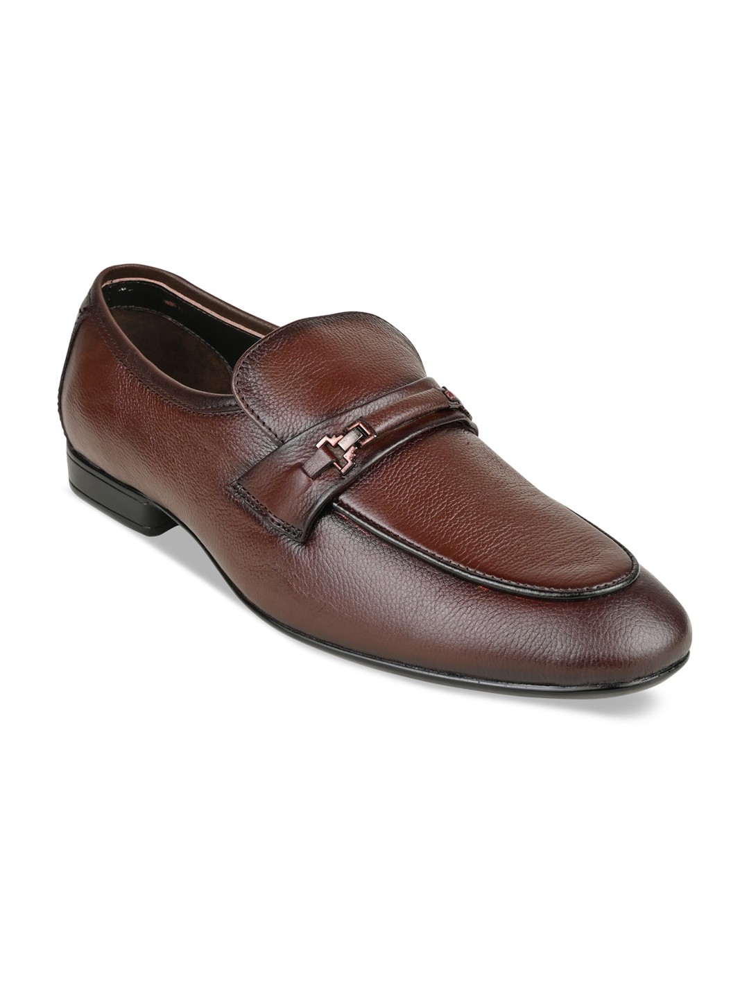 

Regal Men Solid Leather Formal Slip-Ons, Brown