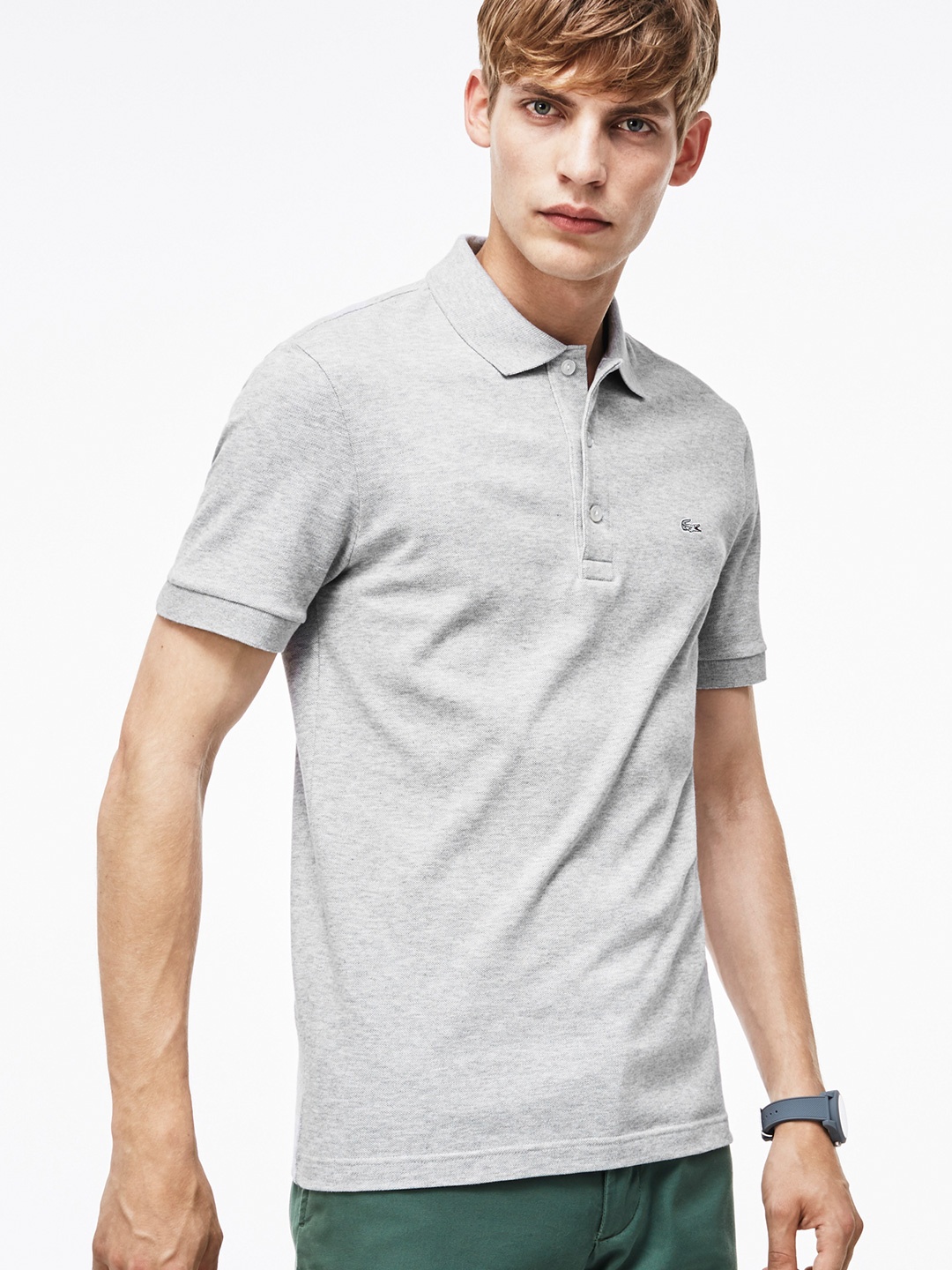 

Lacoste Grey Slim Fit Petit Pique Polo