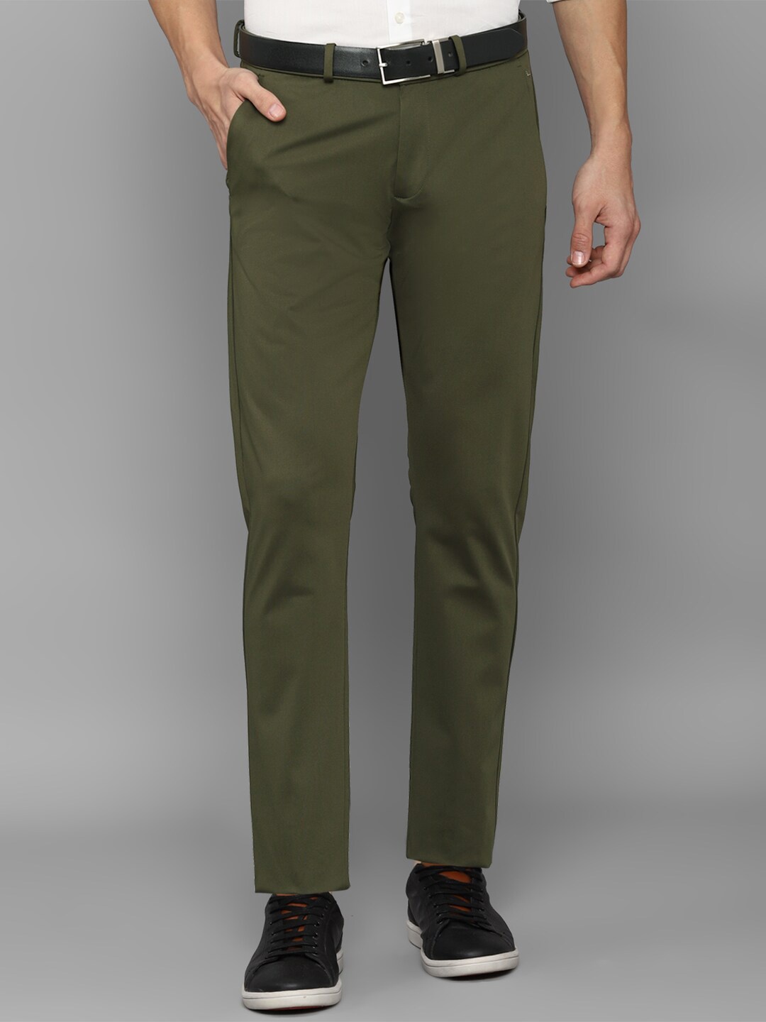 

Allen Solly Men Slim Fit Trouser, Olive