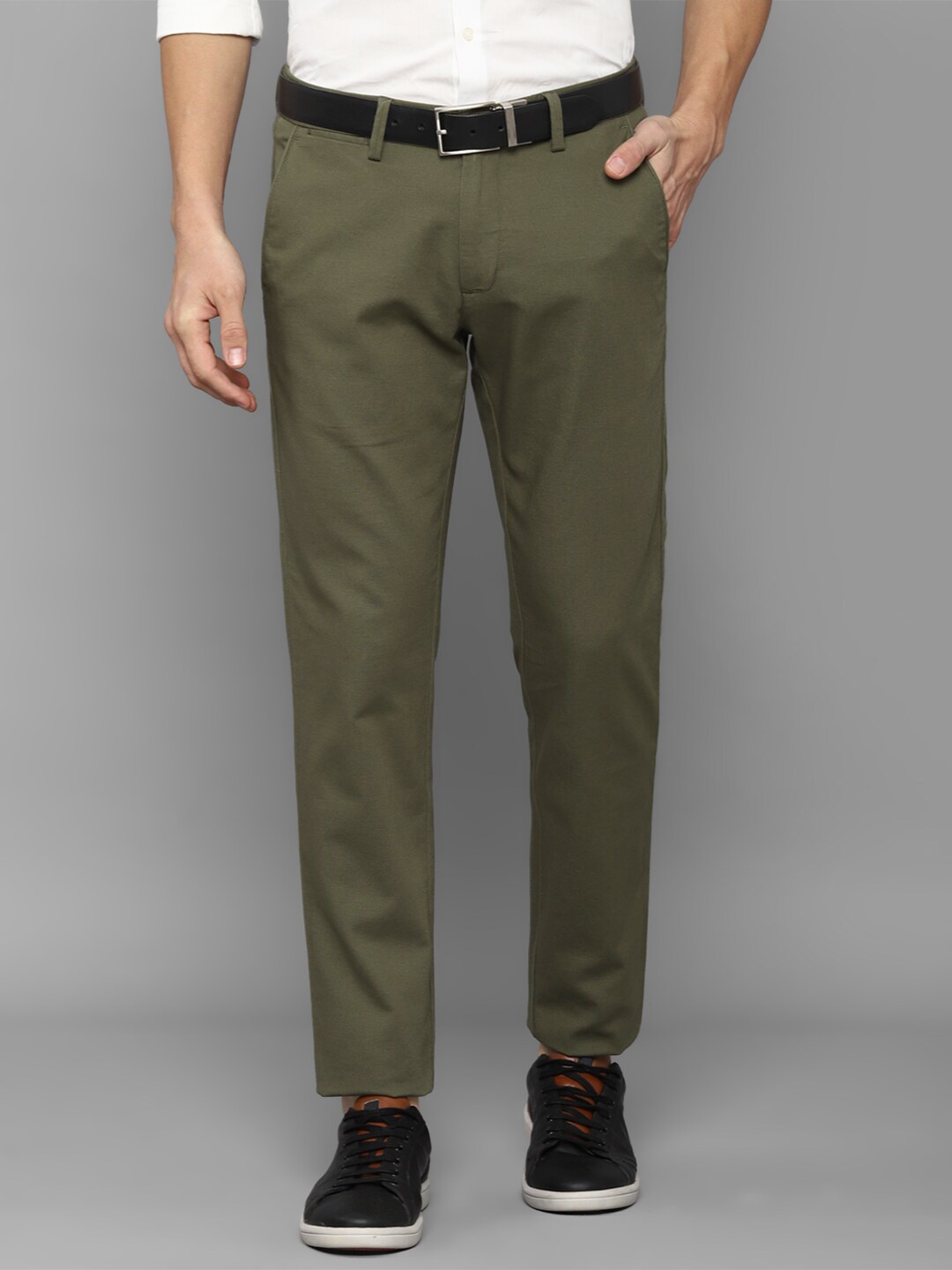 

Allen Solly Men Slim Fit Trouser, Olive