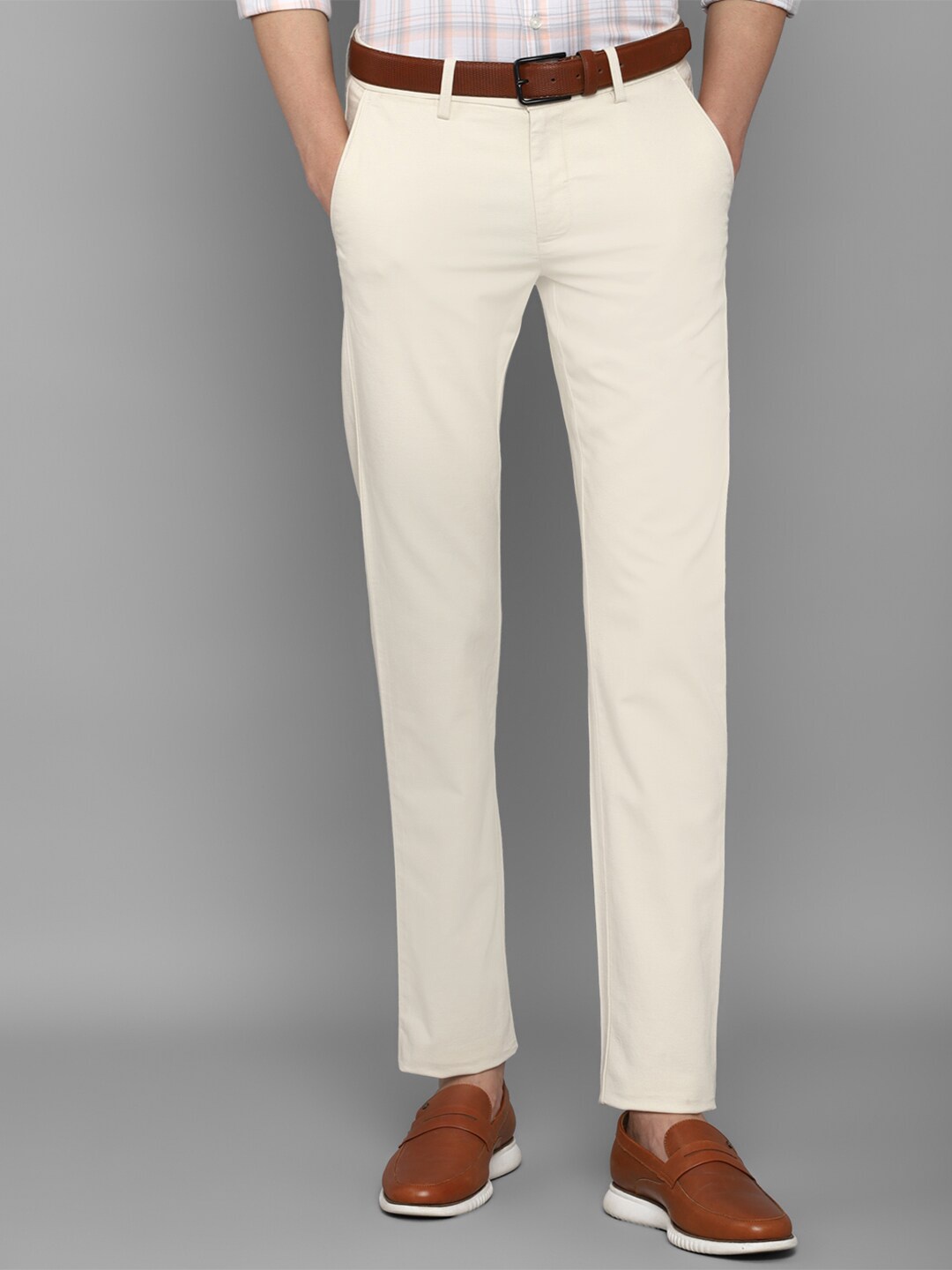 

Allen Solly Men Slim Fit Trouser, White