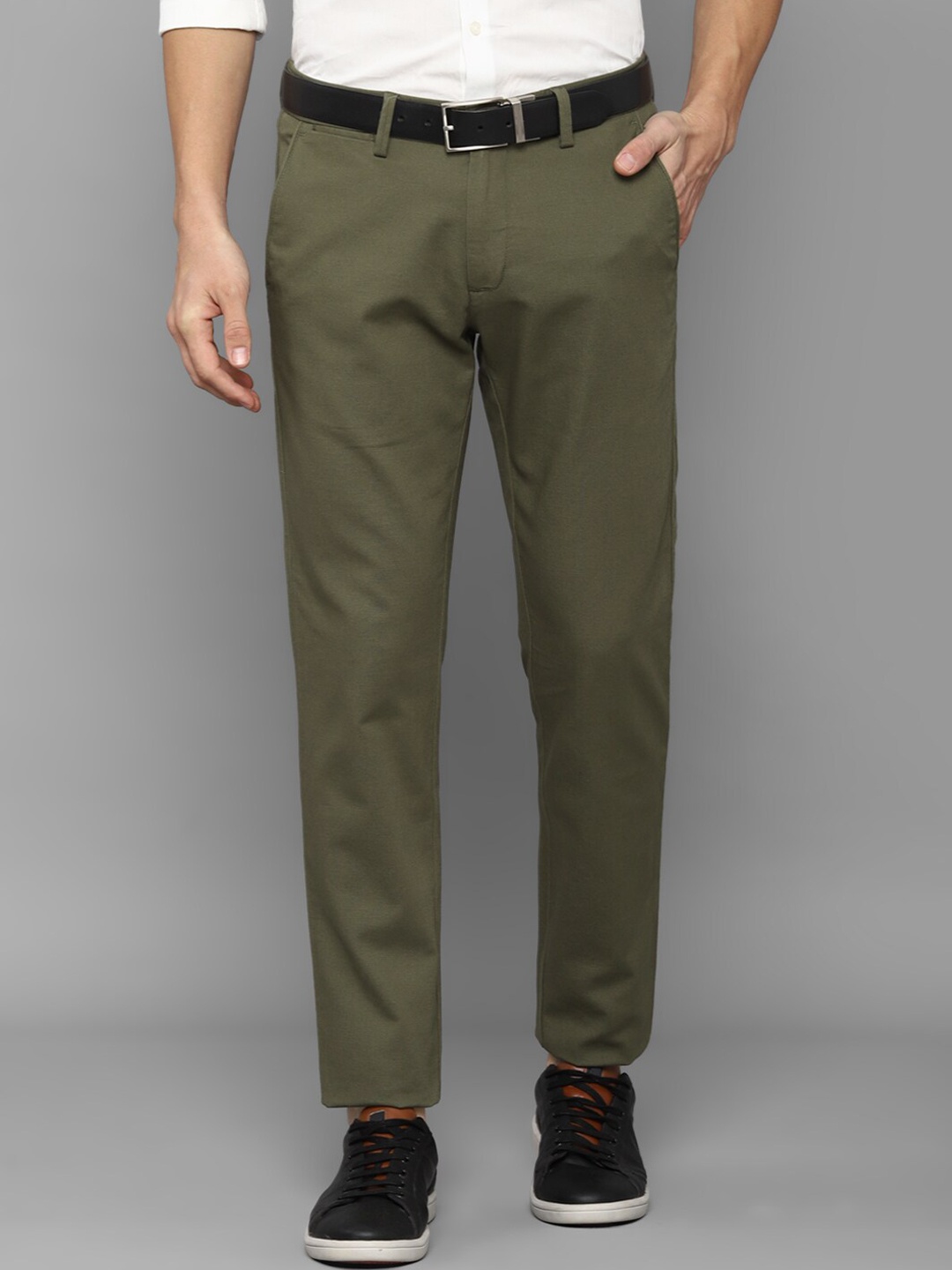 

Allen Solly Men Slim Fit Trouser, Olive