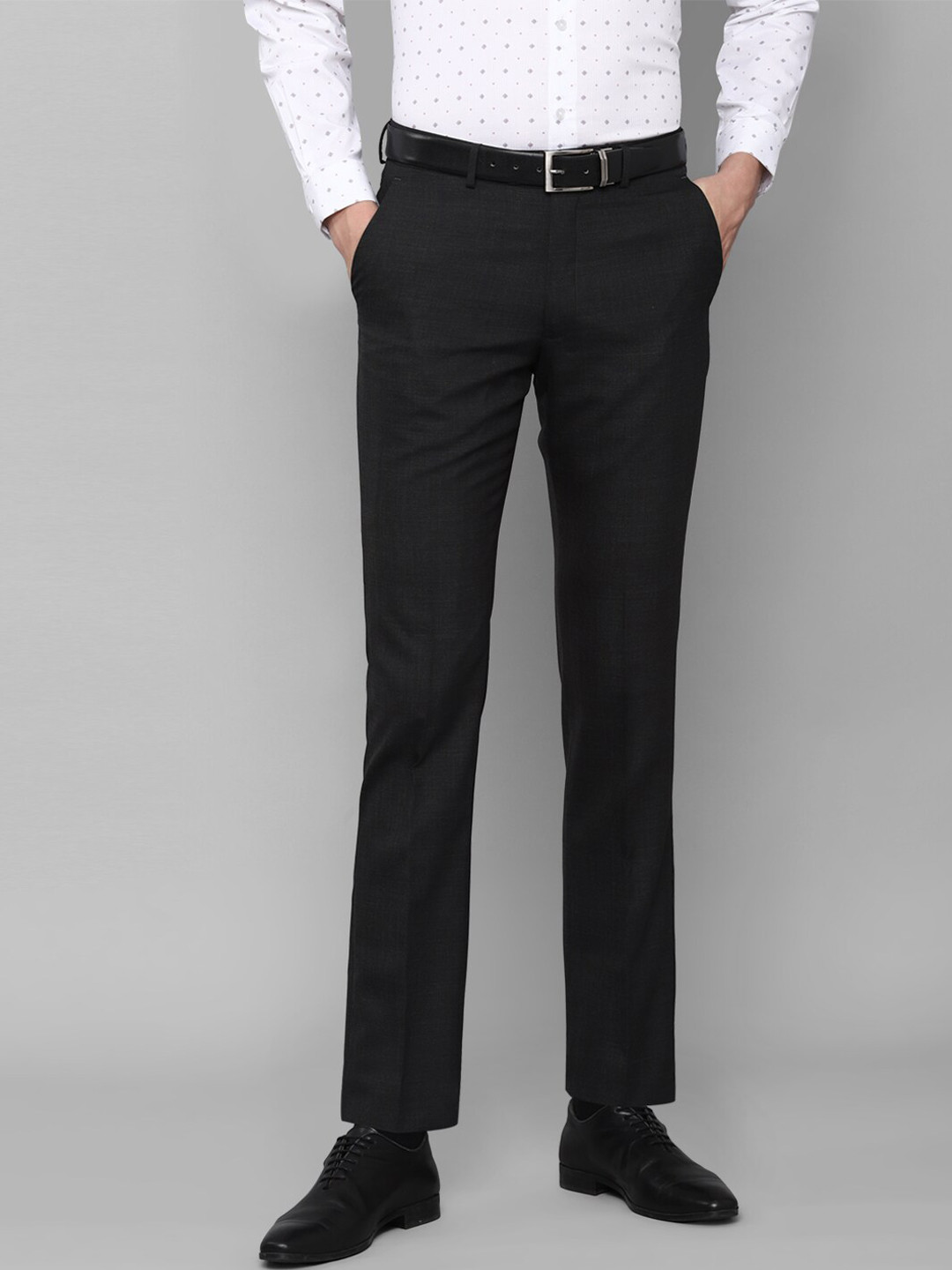 

Luxure by Louis Philippe Men Black Slim Fit Trousers