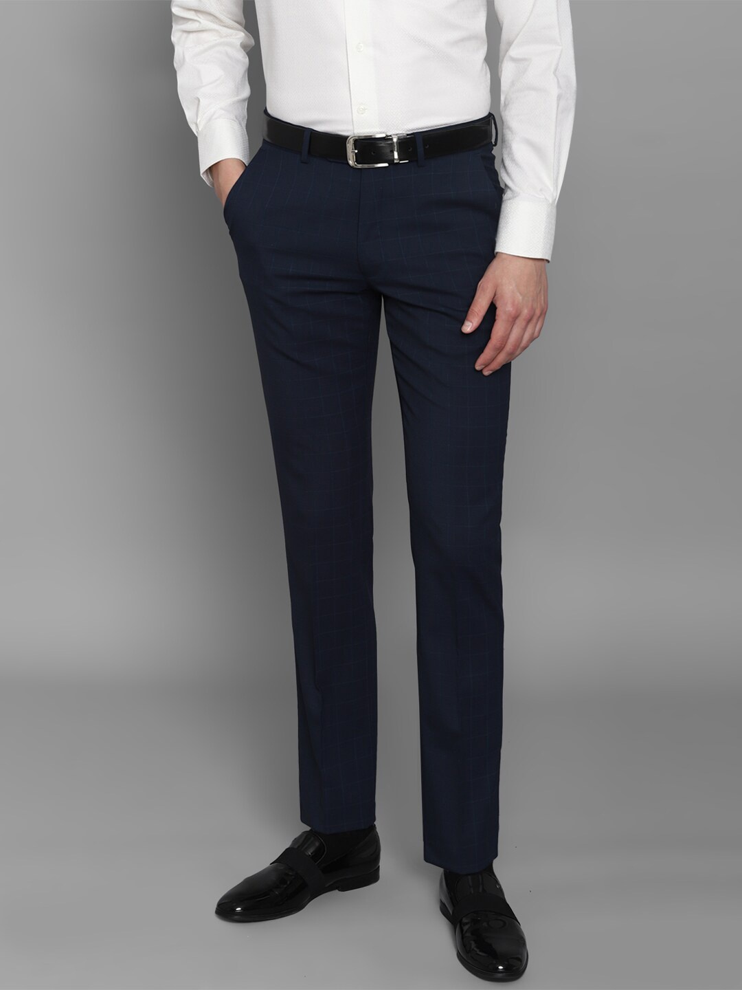 

Luxure by Louis Philippe Men Slim Fit Trouser, Navy blue
