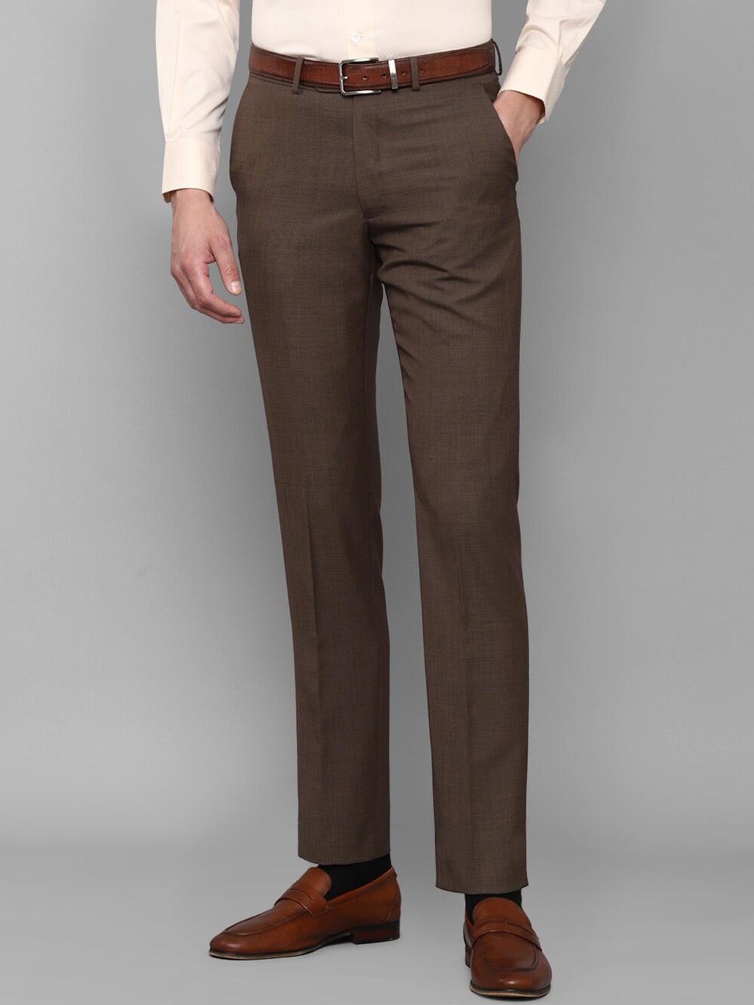

Luxure by Louis Philippe Men Brown Slim Fit Trousers