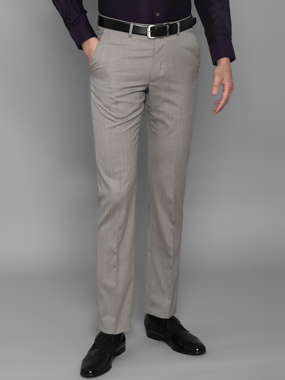 

Luxure by Louis Philippe Men Grey Slim Fit Trousers
