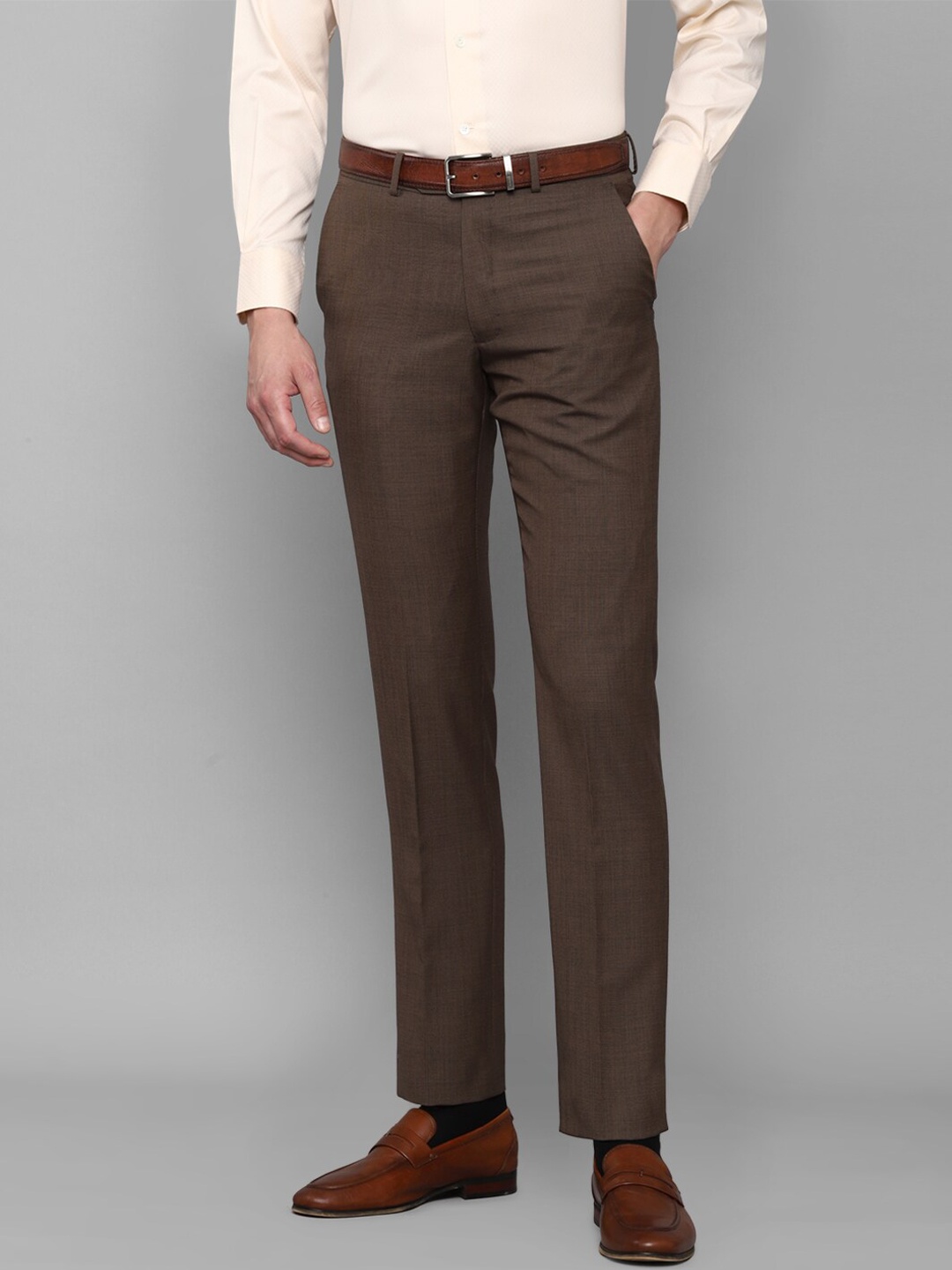 

Luxure by Louis Philippe Men Slim Fit Trouser, Brown