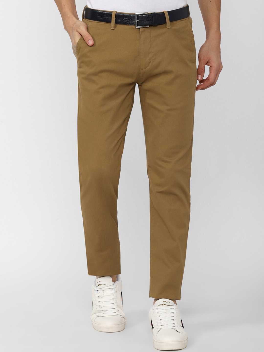 

Peter England Casuals Men Khaki Slim Fit Trousers