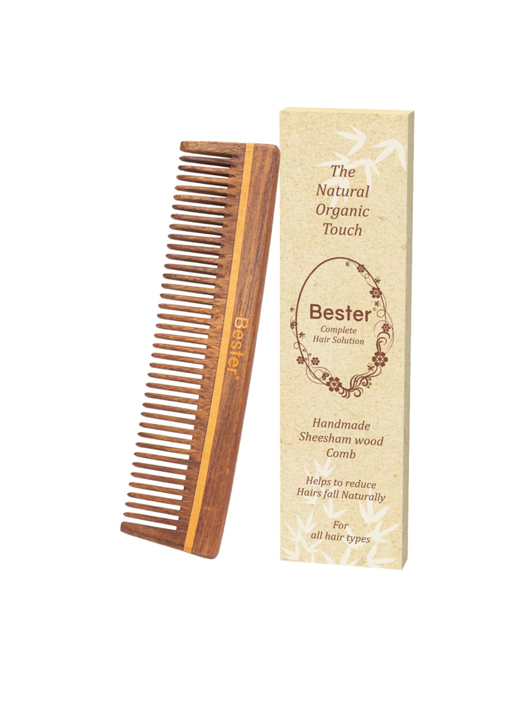 

Bester Sheesham Wood Comb, Brown