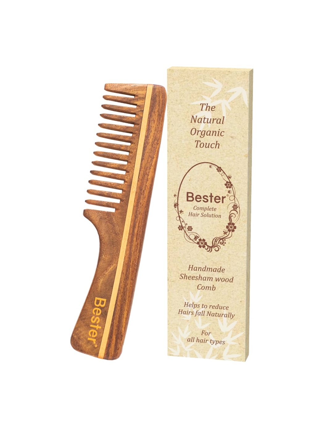 

Bester Sheesham Wood Comb, Brown