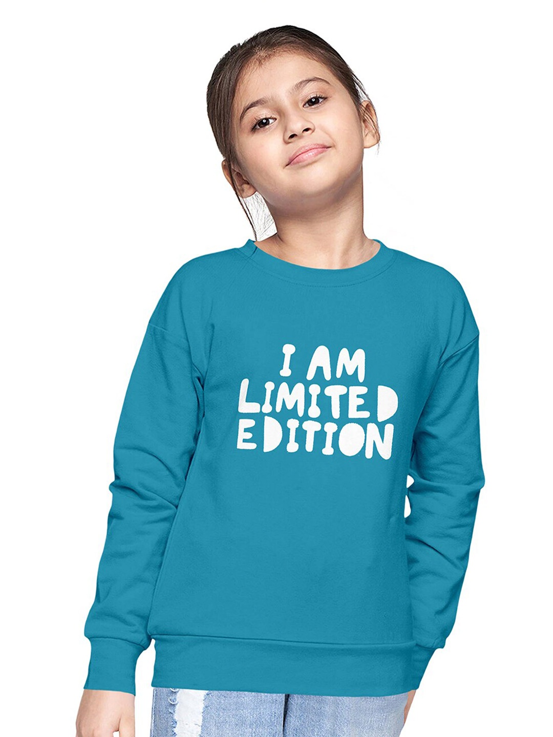 

FUNKRAFTS Girls Printed Sweatshirt, Blue