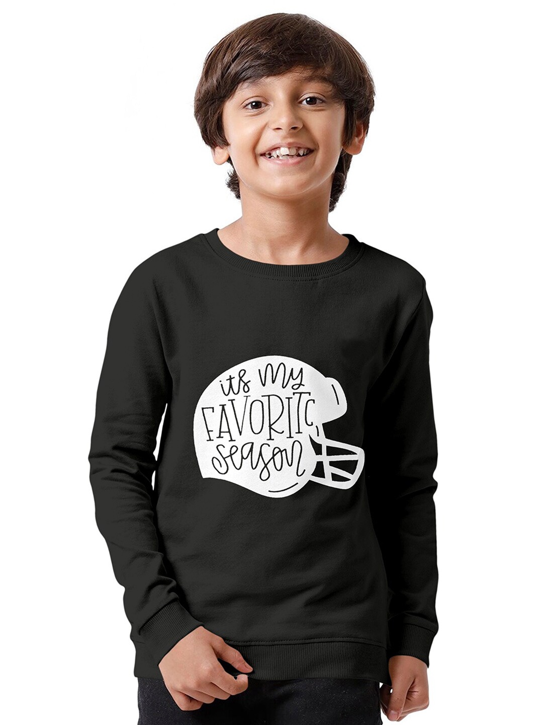 

FUNKRAFTS Boys Printed Sweatshirt, Black