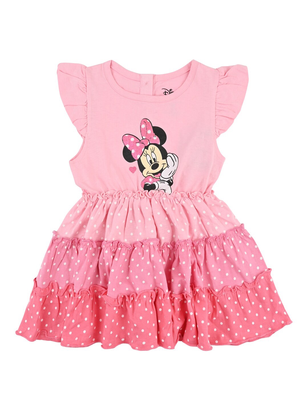 

Disney Girls Cotton Layered Dress, Pink