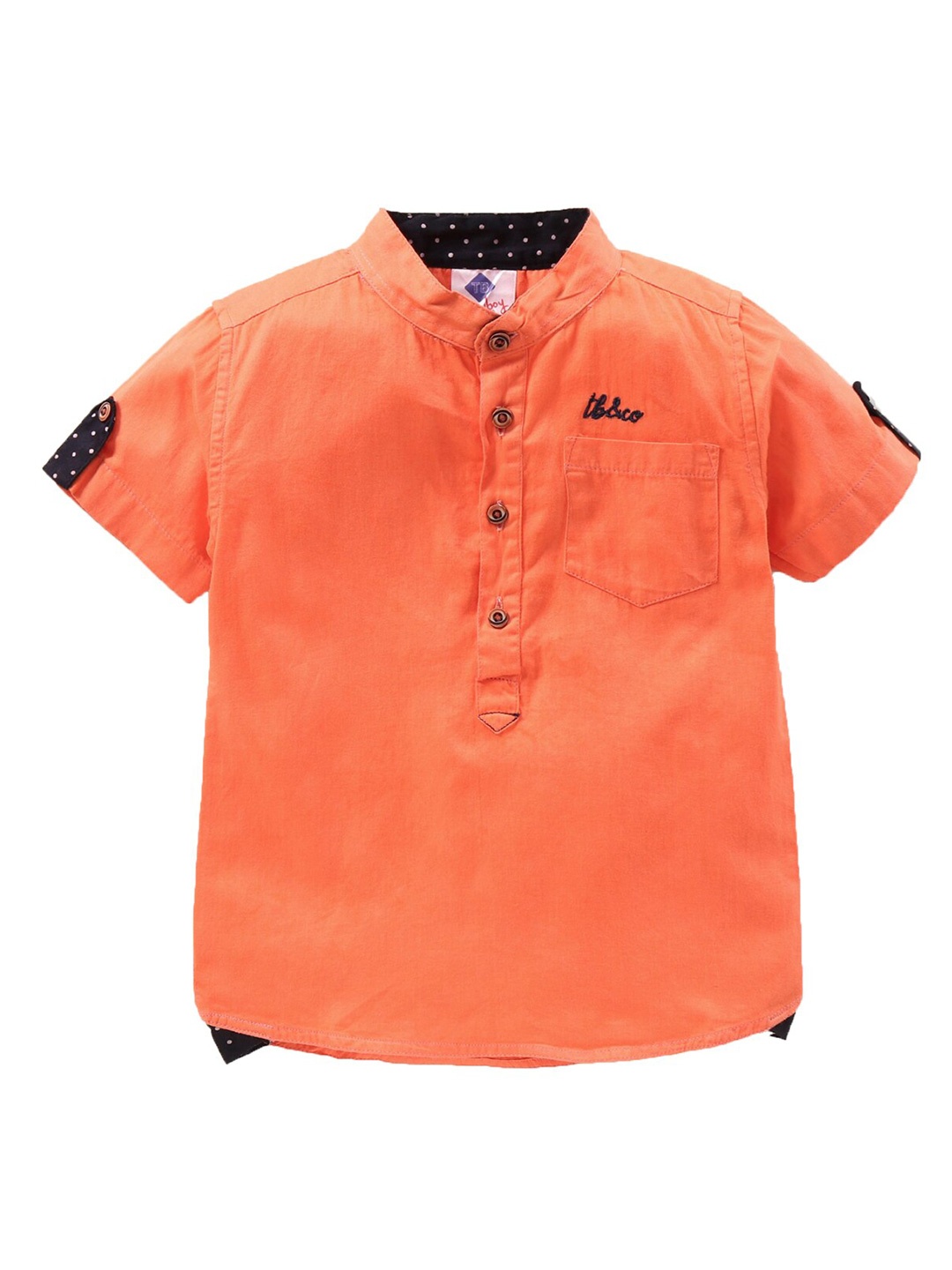 

TONYBOY Boys Premium Cotton Casual Shirt, Orange