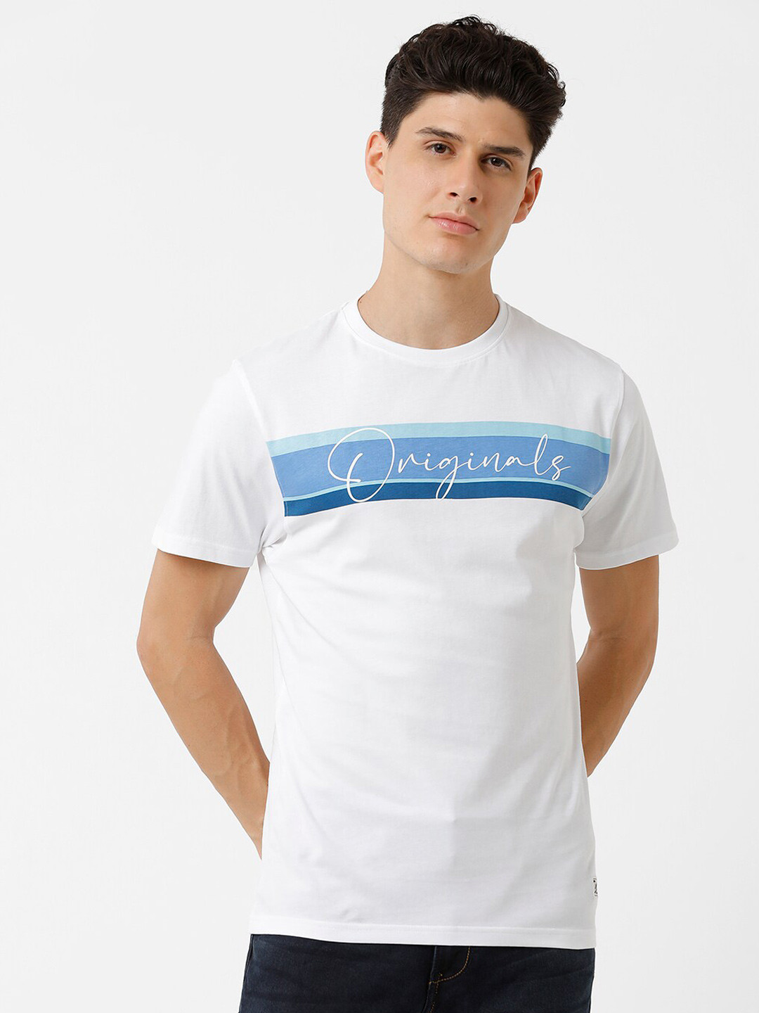 

CROYDON UK Men Typography Printed T-shirt, White