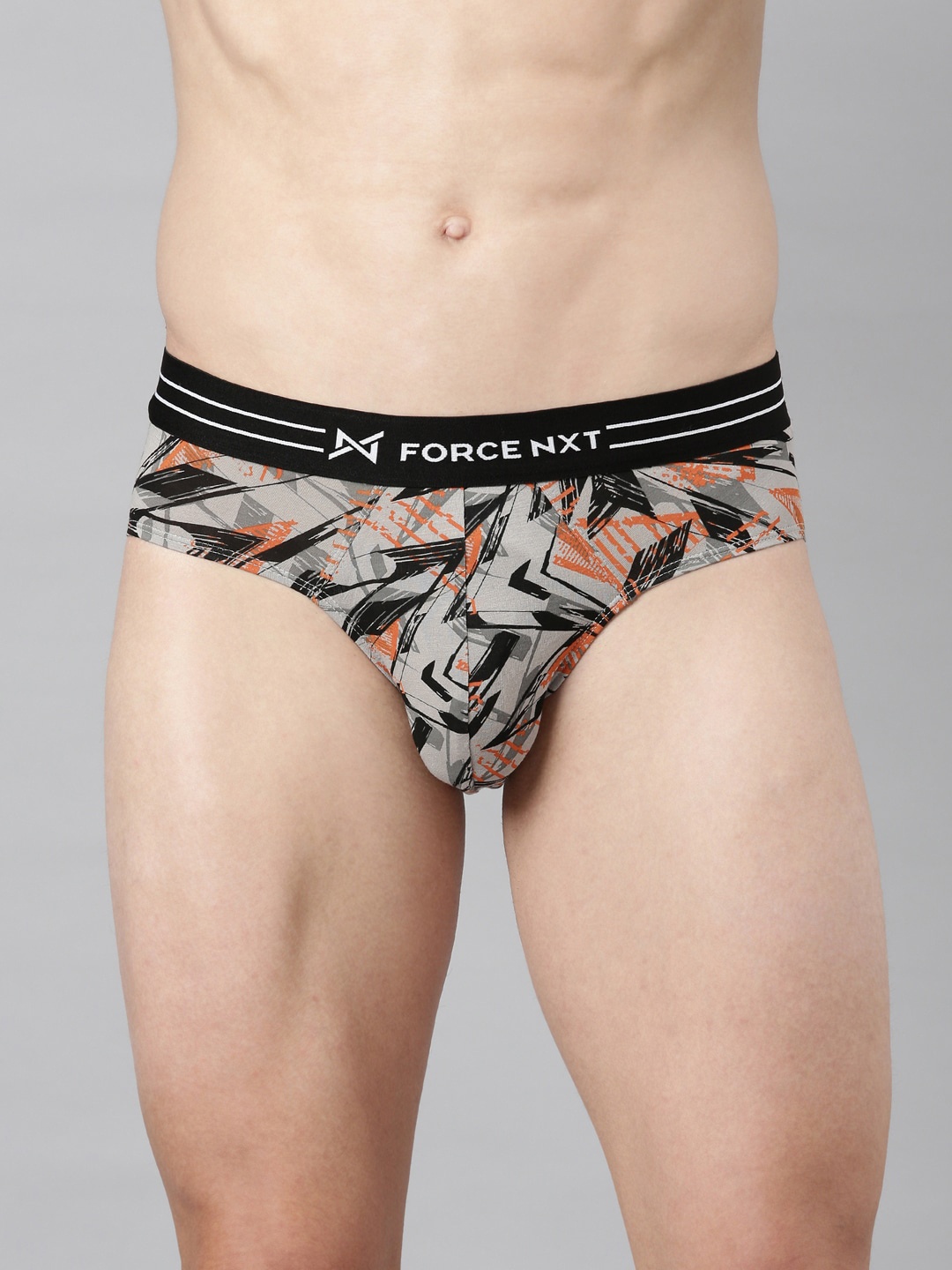 

Force NXT Men Micro Modal Assorted Printed Brief, Beige