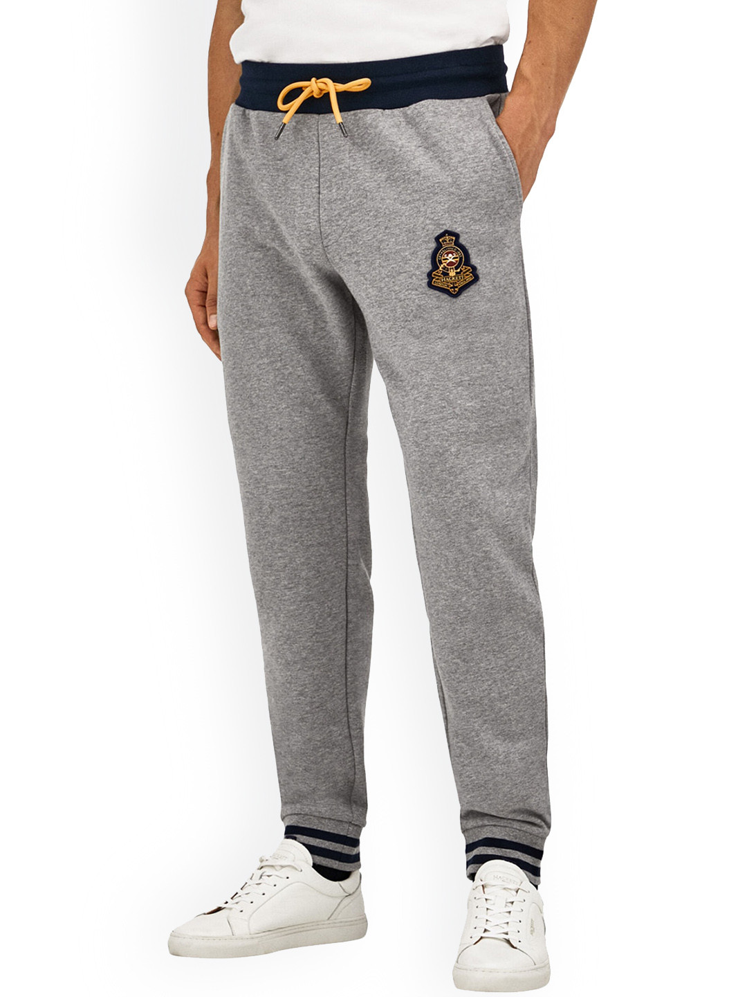 

HACKETT LONDON Men Solid Joggers, Grey