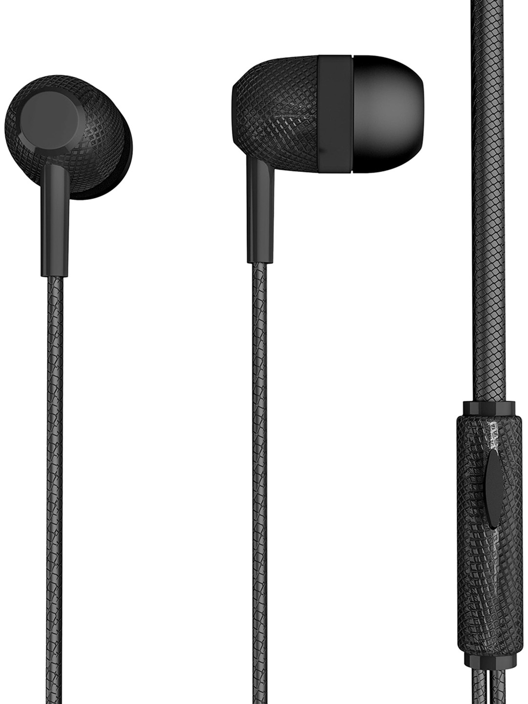 

HAMMER Nail wired earphones with Deep bass sound Headphones (Black)