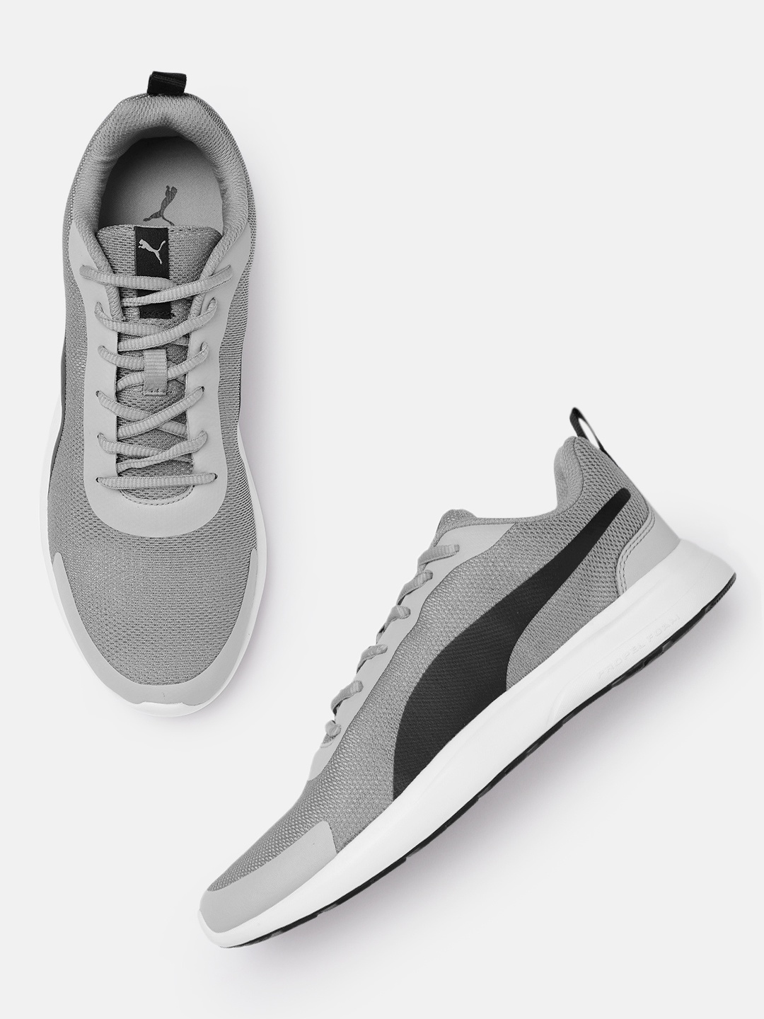 

Puma Men Grey Solid Sneakers