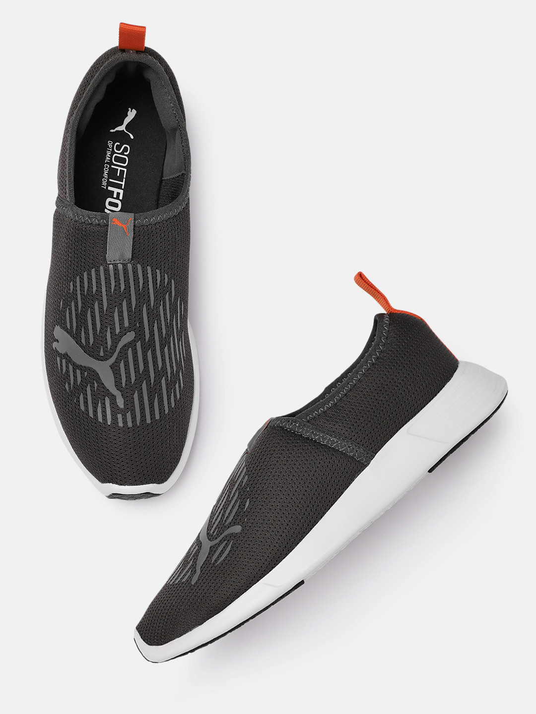 

Puma Men Black Printed Slip-On Sneakers