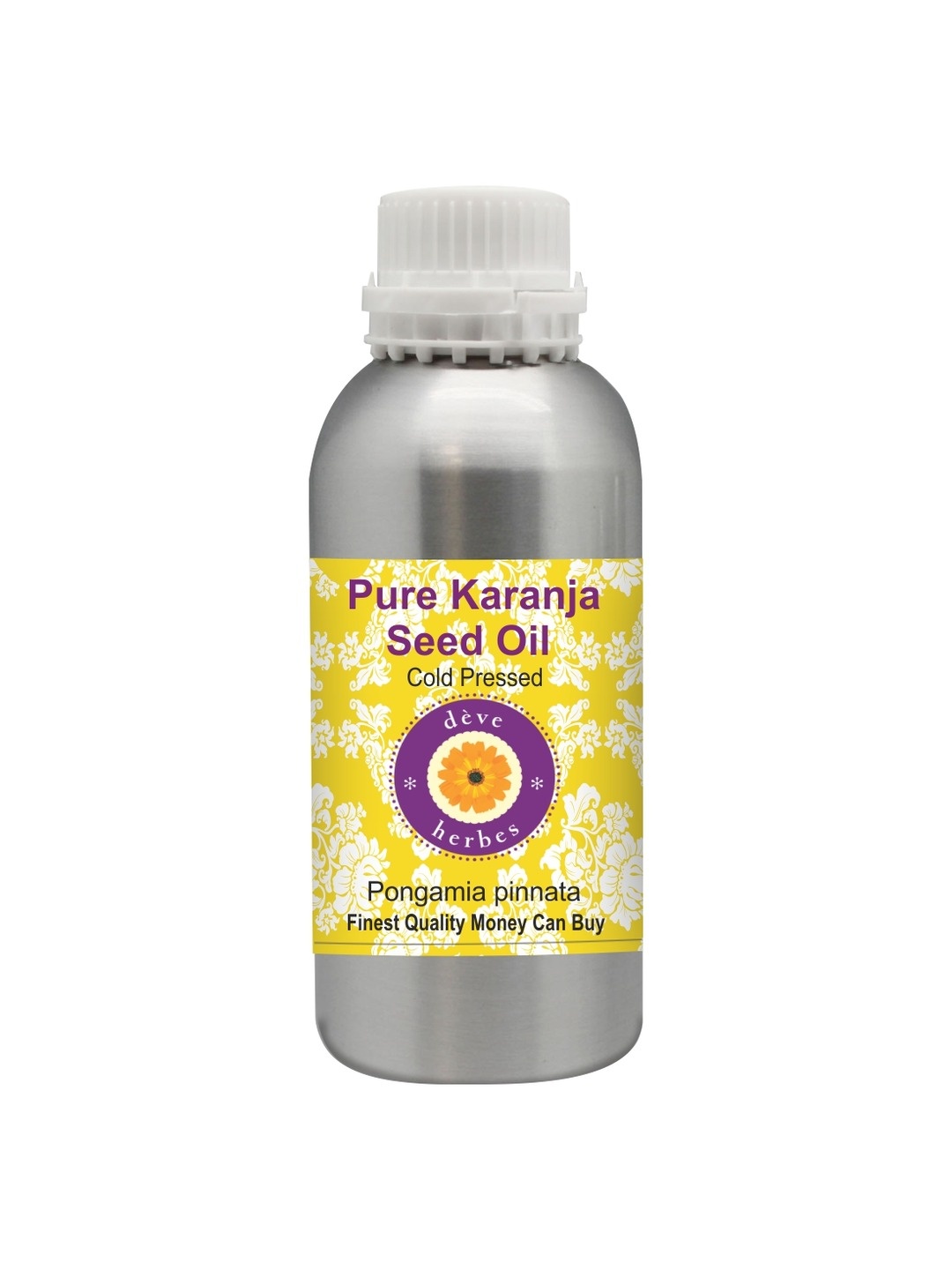 

Deve Herbes Pure Karanja Seed Cold Pressed Oil 630 ml, Yellow