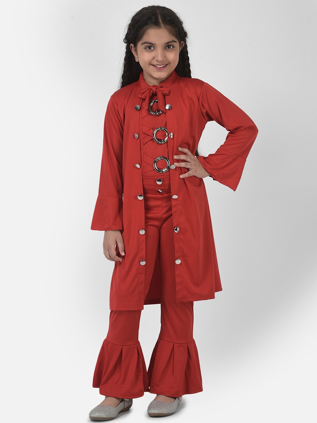 

Elendra jeans Girls Grey Top with Trousers